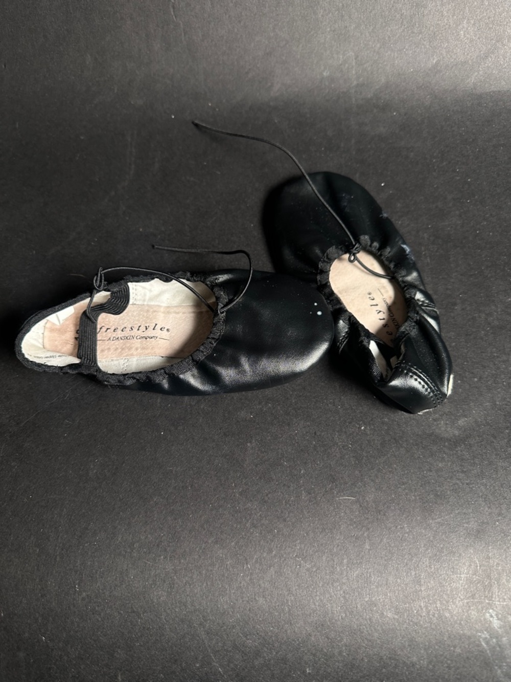 Freestyle Black Ballet Slip on flats for kids boys or girls